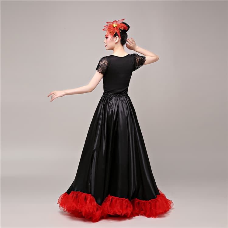 優雅な輝き ダンスドレス なめらかフリル 豪華舞踏会ドレス