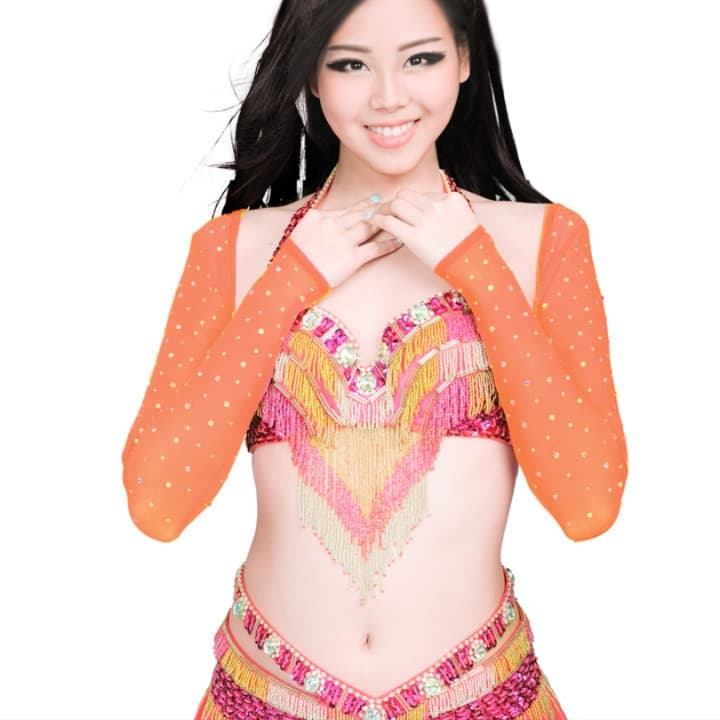 ダンス ドレス きらめき演舞フリンジ衣装