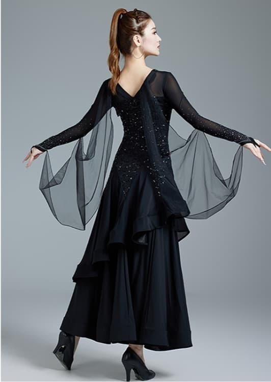 社交 ダンス ドレス 社交ダンス 優雅な舞踏華麗ドレス 流星の煌き