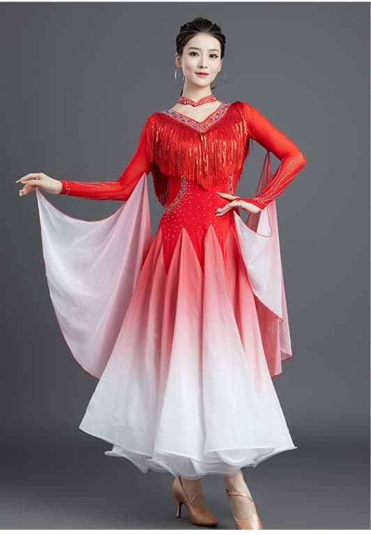 社交 ダンス ドレス 社交ダンス 舞姫の翼 グラデーションドレス