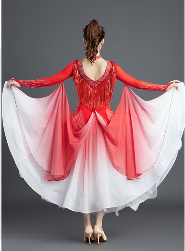 社交 ダンス ドレス 社交ダンス 舞姫の翼 グラデーションドレス