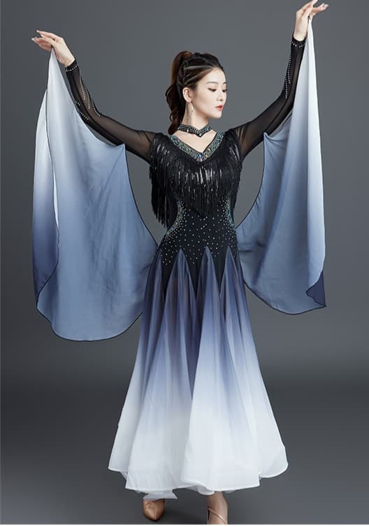 社交 ダンス ドレス 社交ダンス 舞姫の翼 グラデーションドレス