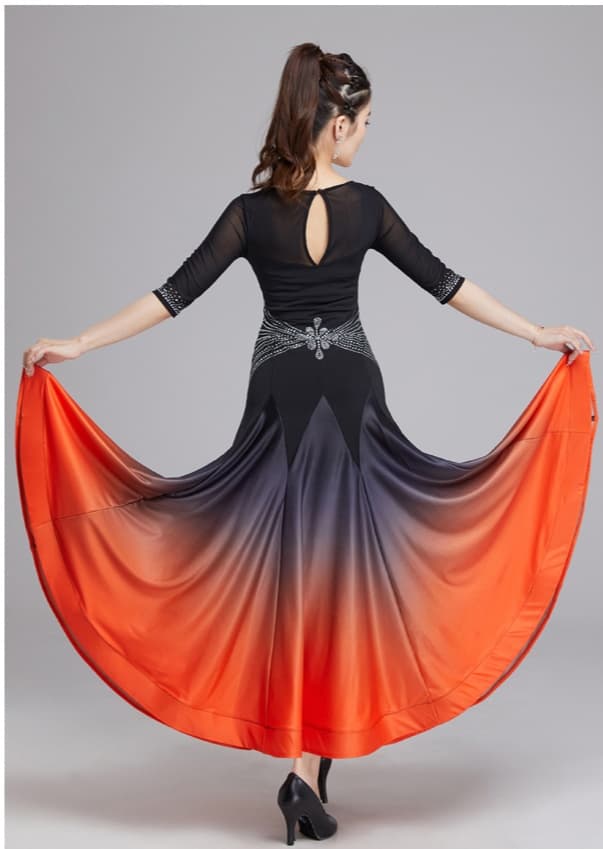 社交 ダンス ドレス 社交ダンス 煌めき舞踏会グラデーションドレス