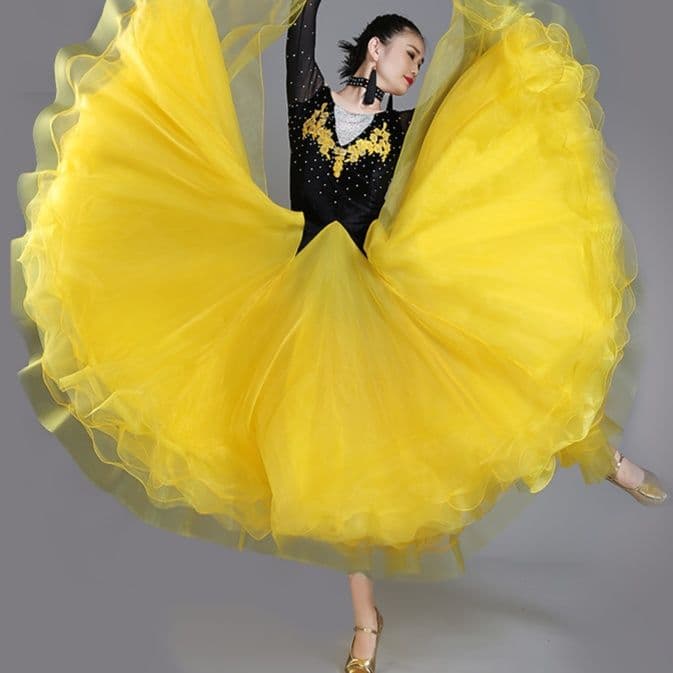 社交 ダンス ドレス 優雅な舞踏会ドレス 煌めきワルツ