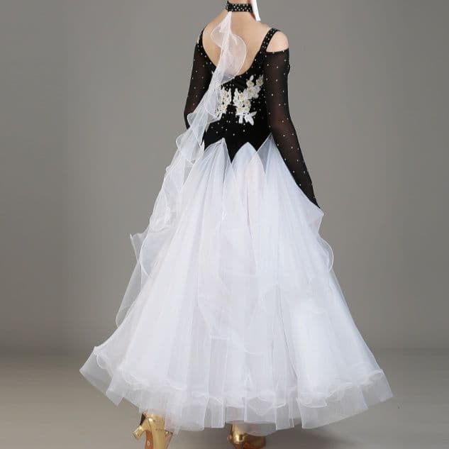 社交 ダンス ドレス 優雅な舞踏会ドレス 煌めきワルツ