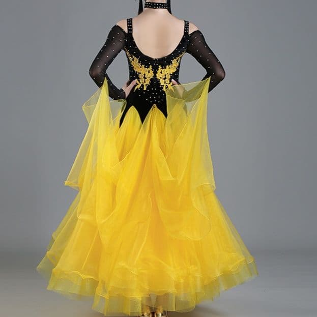 社交 ダンス ドレス 優雅な舞踏会ドレス 煌めきワルツ