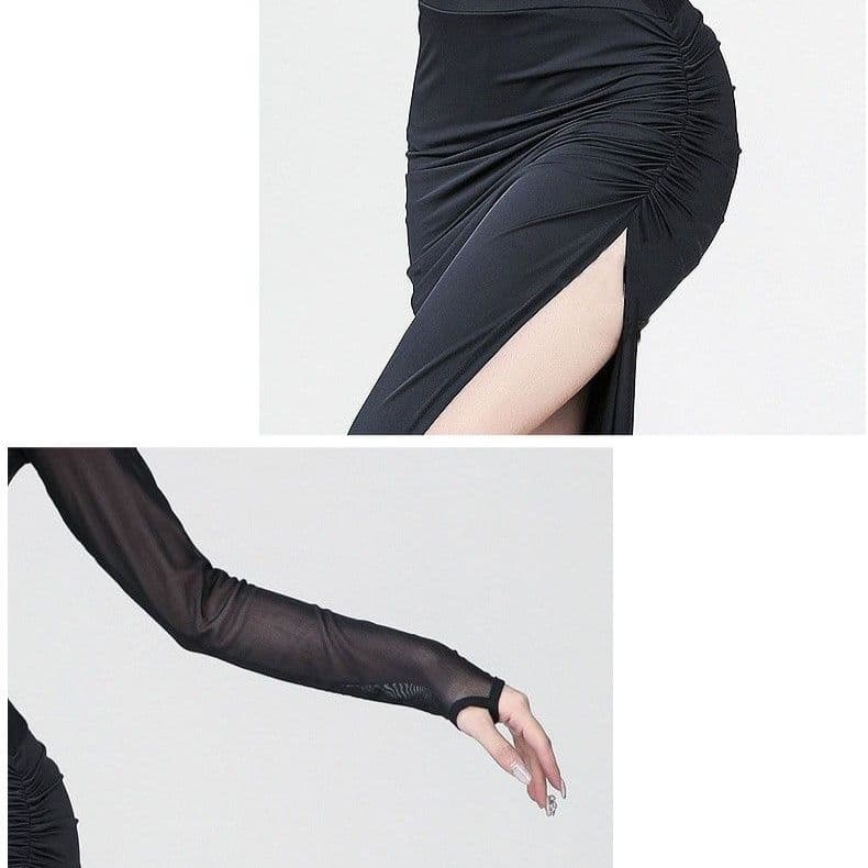 社交 ダンス ドレス ラテン シースルー 社交ダンス ワンピース 新作