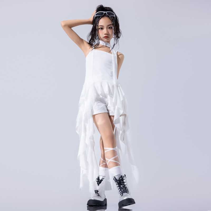 ダンス ドレス アシンメトリーバッスルショートドレス