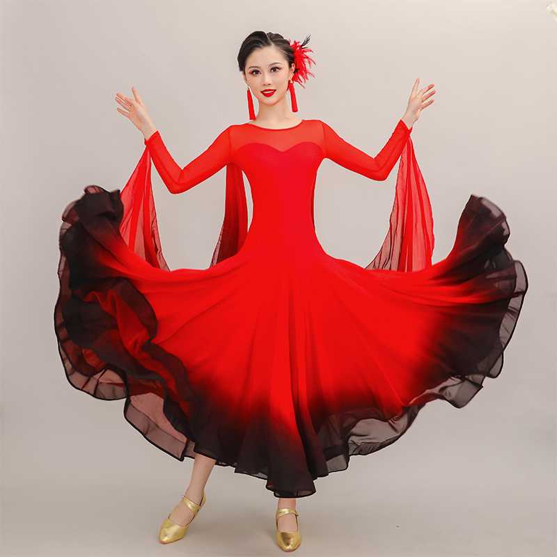 社交 ダンス ドレス 華麗なる舞踏会 グラデーションドレス