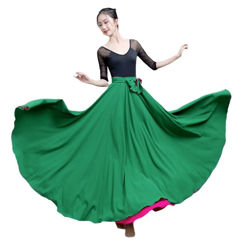 華麗バレエ ダンス ドレス ふんわり優雅な広がりシルエットドレス