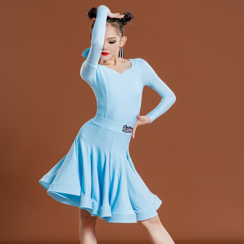 ダンス ドレス 優美なフレアスタイル ダンスドレス