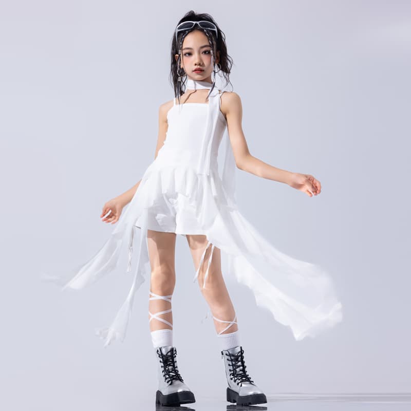 ダンス ドレス アシンメトリーバッスルショートドレス