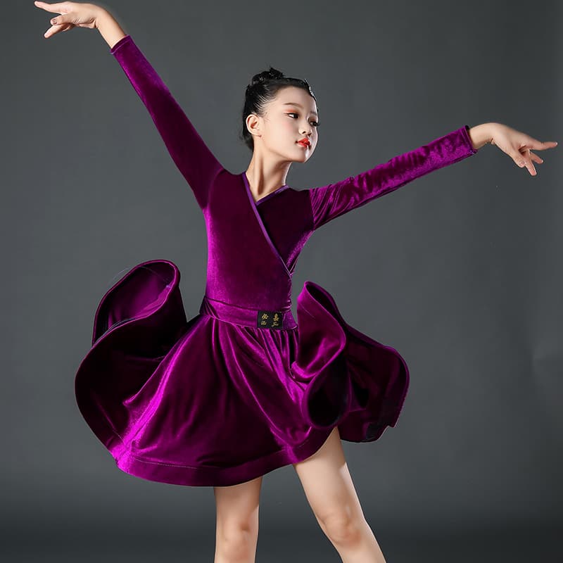 優美な舞姫 ベルベット ダンス ドレス