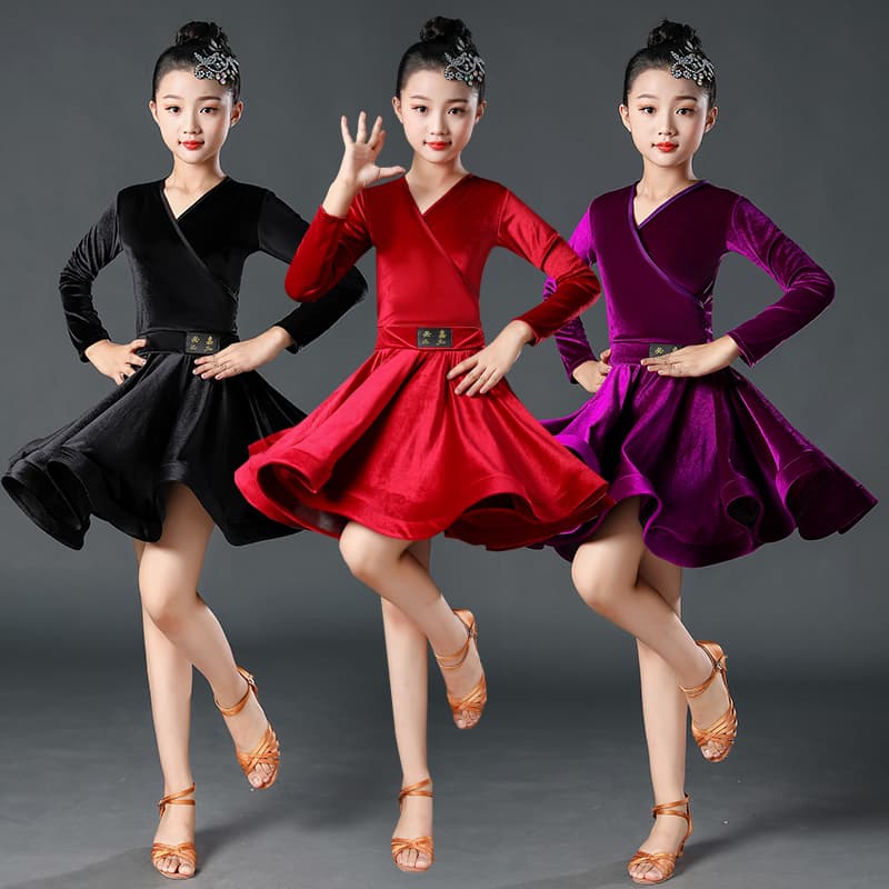 優美な舞姫 ベルベット ダンス ドレス