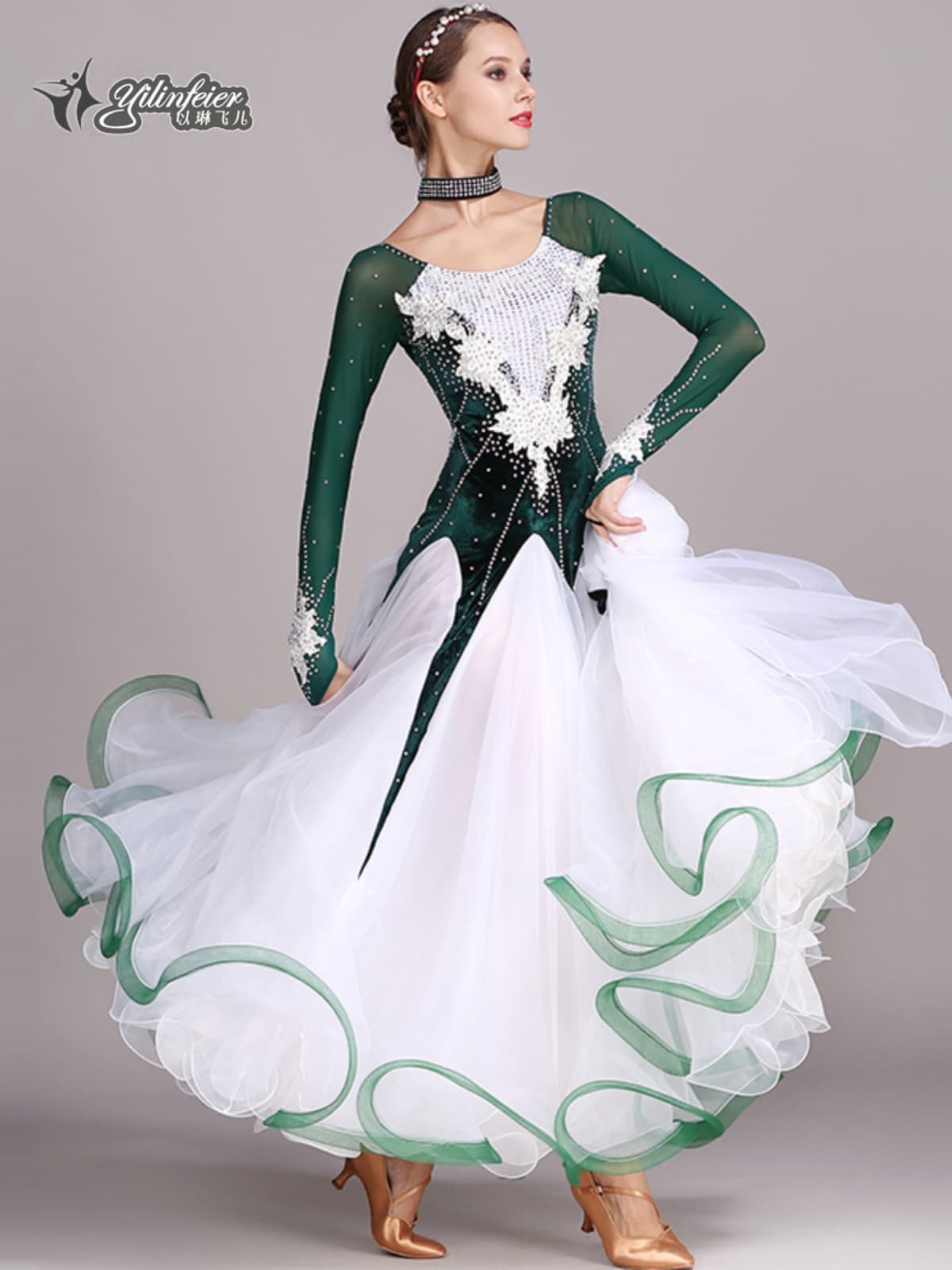 社交 ダンス ドレス 星光の舞 プレミアムボールドレス