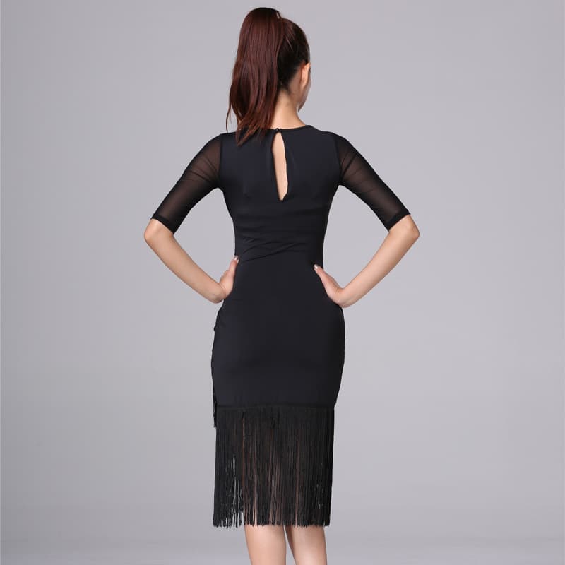 華麗なバレエスタイル 社交ダンス フリンジドレス