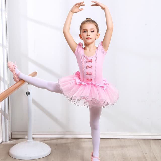 ダンス ドレス 子供用チュチュスタイル バレエレオタード