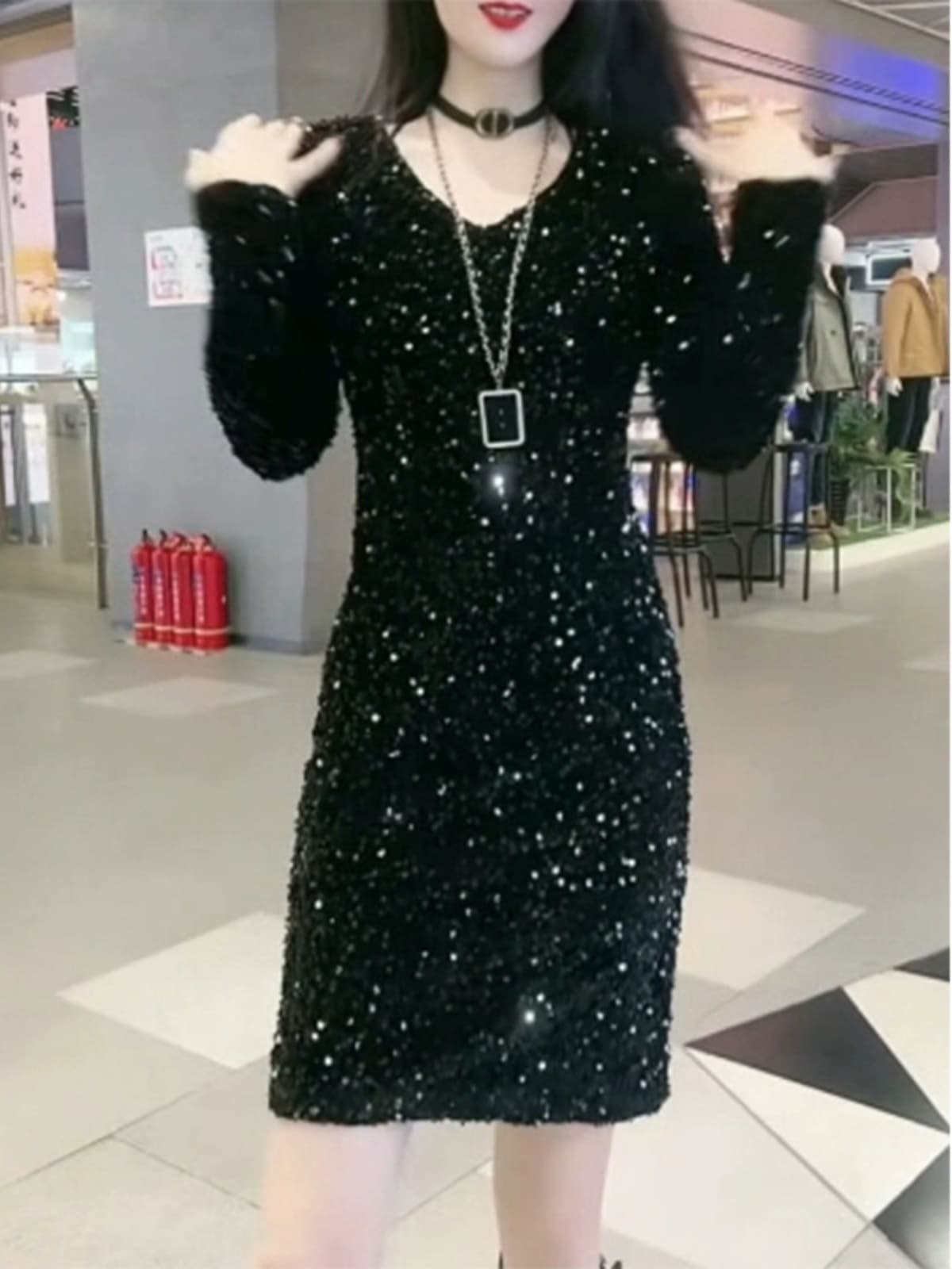 社交ダンス ドレス ジャズ 煌めきスパンコール ワンピース