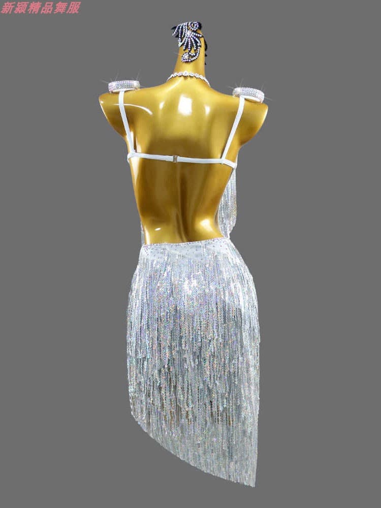 社交 ダンス ドレス 華麗なる舞踏会フリンジドレス