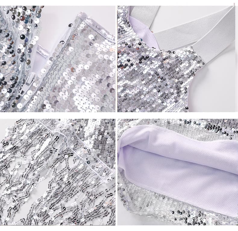 華麗舞台 ダンス ドレス きらめき舞踏装飾付きダンスドレス