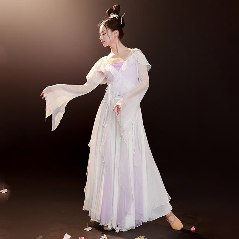 ダンス ドレス 舞姫の優雅なシフォンドレス