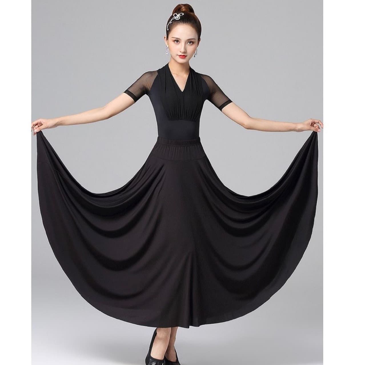 ダンス ドレス 優美な舞姫シルエットギャザードレス