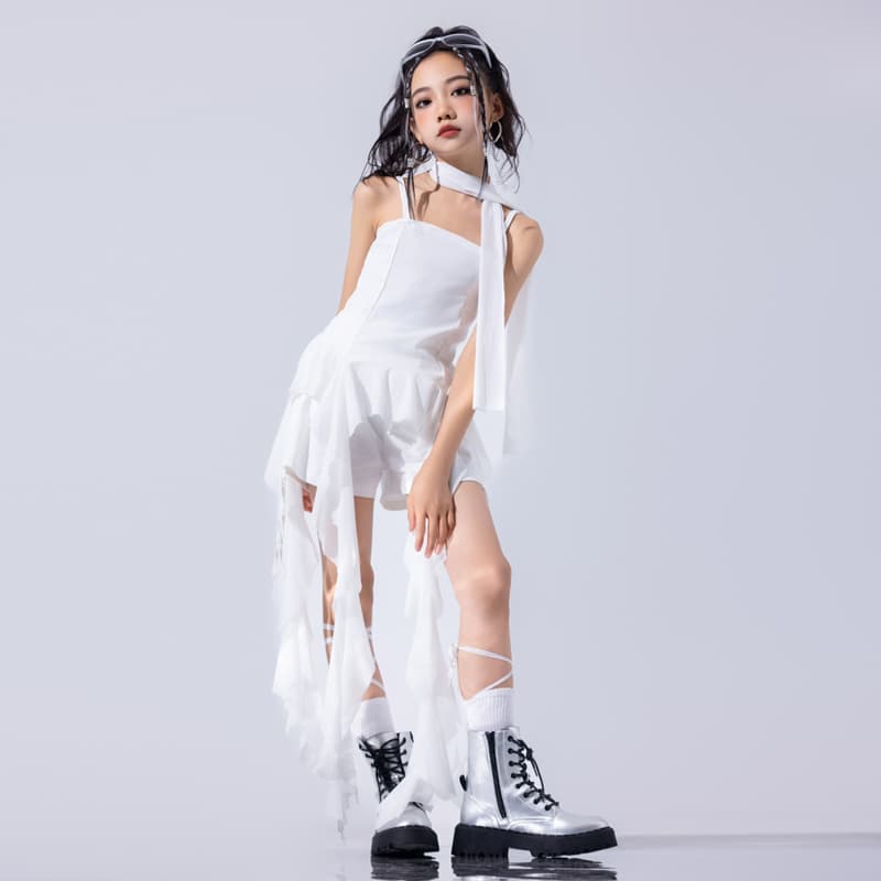 ダンス ドレス アシンメトリーバッスルショートドレス
