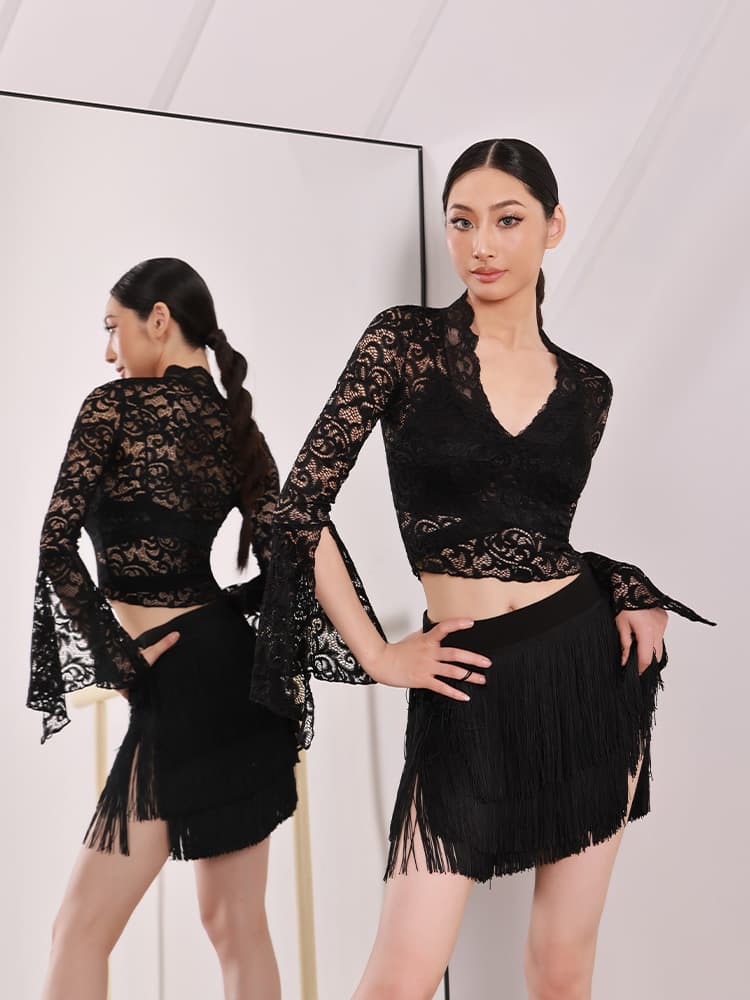 社交 ダンス ドレス 社交 ダンス ドレス 華麗レース フリンジセパレート