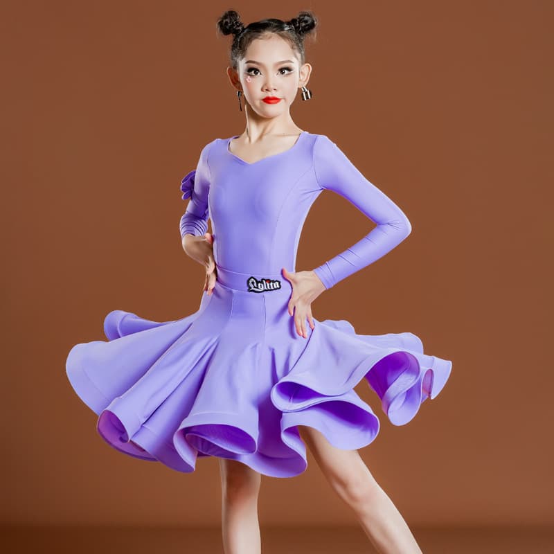 ダンス ドレス 優美なフレアスタイル ダンスドレス