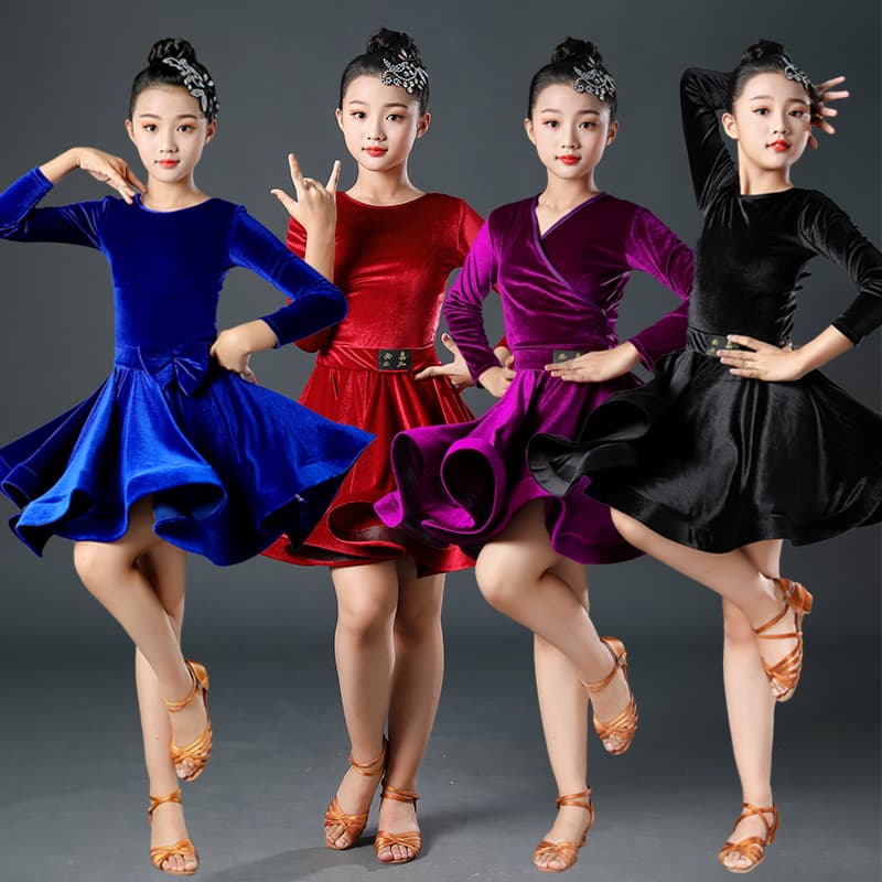 優美な舞姫 ベルベット ダンス ドレス