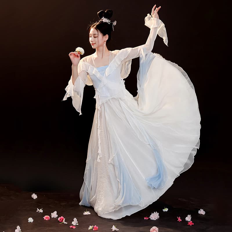 ダンス ドレス 舞姫の優雅なシフォンドレス